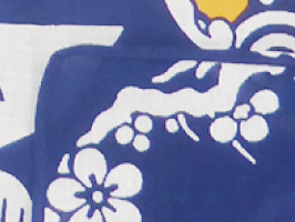 浸染プリントのオリジナルバンダナの画像