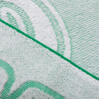 凹凸ジャガード織りタオル緑